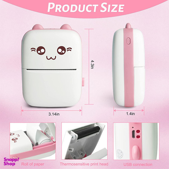 پرینتر لیبل زن حرارتی ناب سل مدل پرتابل خرگوشی کد PIN-NAAB001