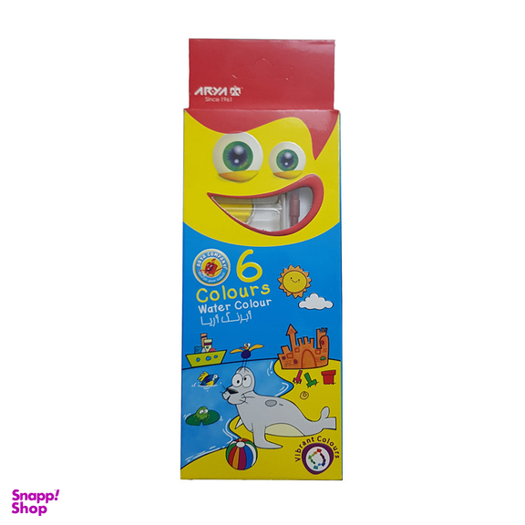 آبرنگ 6 رنگ آریا مدل 5001