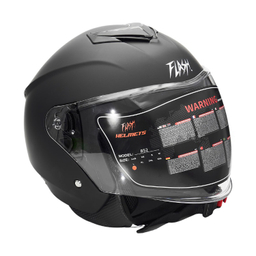 کلاه کاسکت بدون فک فلش مدل 852 matt black