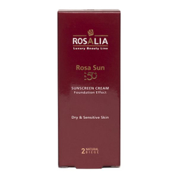 کرم ضد آفتاب رنگی رزالیا SPF50 مدل D-S Skin_LB مناسب پوست های خشک و حساس حجم 40 میلی لیتر