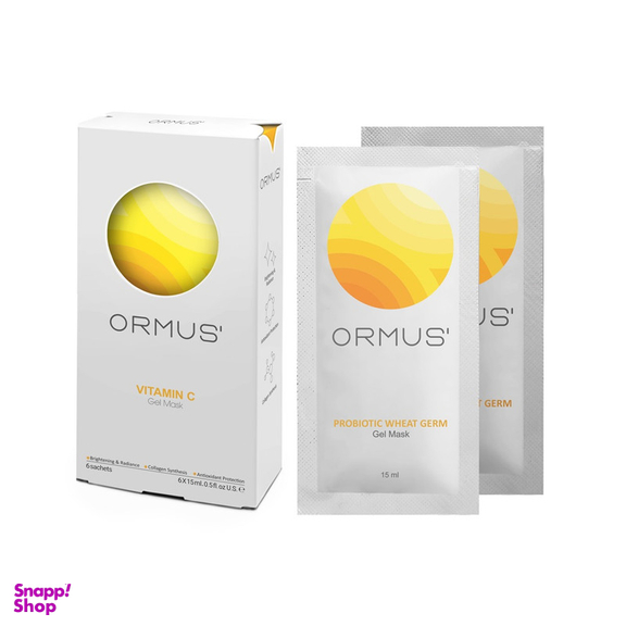 ژل ماسک صورت اورموس مدل جوانه گندم حجم 15 میلی لیتر بسته 6 عددی
