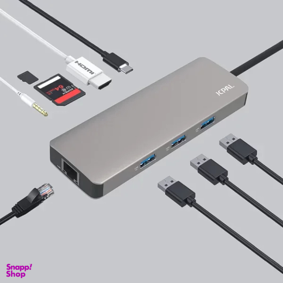هاب USB جی سی پال مدل USB-C 9-Port Hub JCP6179