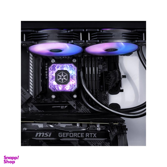 خنک کننده پردازنده مایع سیلوراستون مدل SST-IG240P-ARGB IceGem 240P