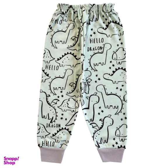 ست 3 تکه لباس نوزادی مدل دایناسور کد 4049