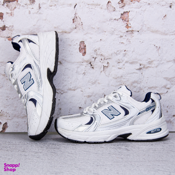 کفش ورزشی زنانه مدل نیوبالانس 530 کد 2347 رنگ سفید سرمه ای