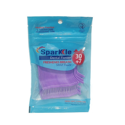 مسواک اسپارکل مدل G license با برس متوسط بسته 2 عددی به همراه نخ دندان اسپارکل مدل کمانی بسته 37 عددی