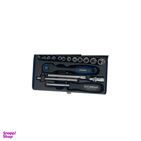 آچار بکس هیوندای مدل HT-9117 مجموعه 17 عددی