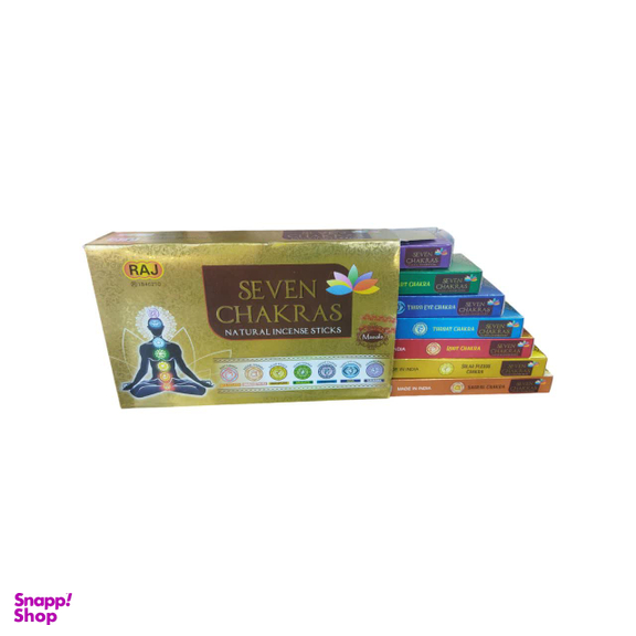 عود راج مدل seven chakra بسته 7 عددی
