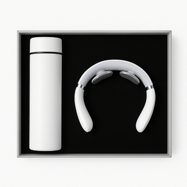 ست هدیه مدل ماساژور گردن و فلاسک گنجایش 0.5 لیتر