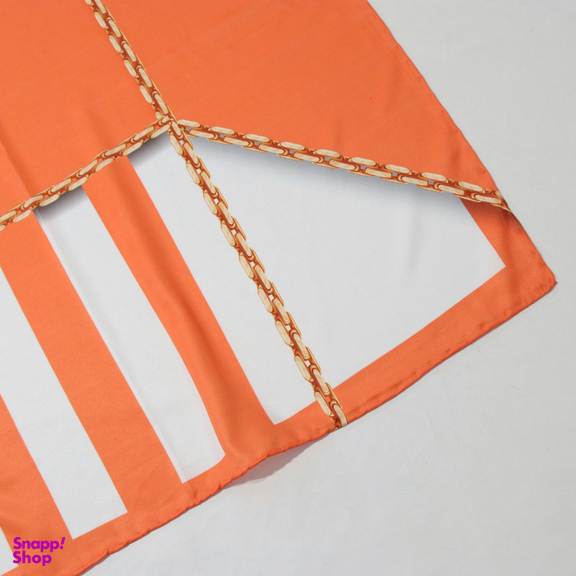 روسری زنانه آنالیا مدل ابریشم دست دوز طرح زنجیری کلاسیک کد ana-2821