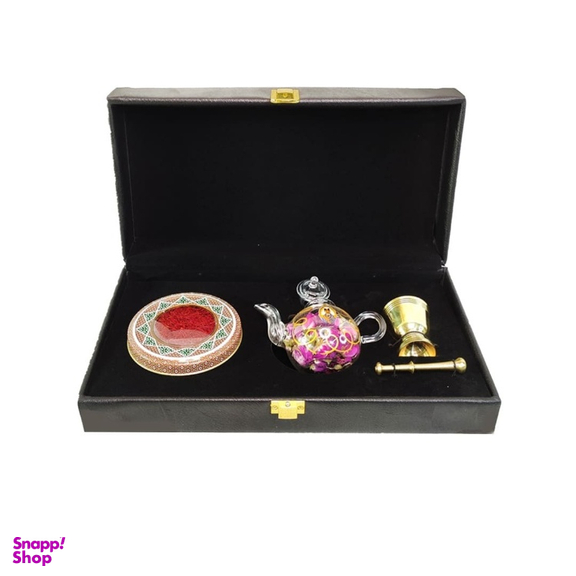 پک هدیه زعفران ستاره زعفرانیه مدل فاخر بدون پایه کد 02
