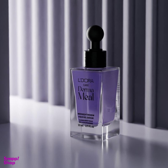 سرم ژل احیا کننده پوست صورت مدل Derma Meal Midnight Renew مناسب شب 30 میلی لیتر