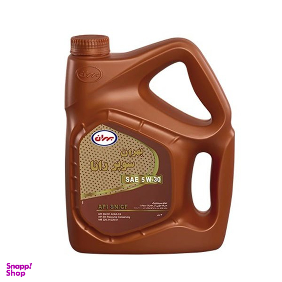 روغن موتور بهران مدل رانا 5W30 API SN حجم 4 لیتر