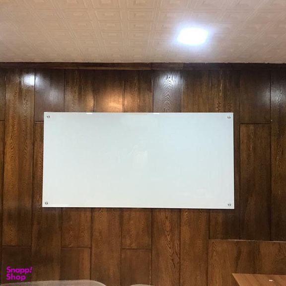 تخته وایت برد شیشه ای عکسنگ مدل CG19 سایز 180×90 سانتی متر