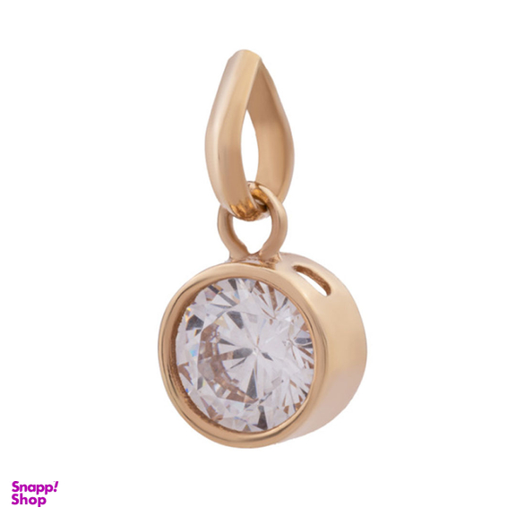 پلاک گردنبند طلا ۱۸ عیار زنانه داریم مدل دایره سفید