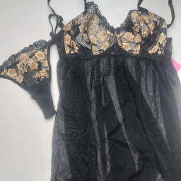 لباس خواب زنانه برتا مدل 2200MZ رنگ مشکی