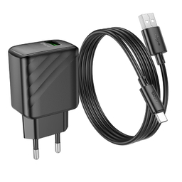 شارژر دیواری 18 وات هوکو مدل CS21A به همراه کابل USB Type-C
