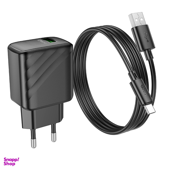 شارژر دیواری 18 وات هوکو مدل CS21A به همراه کابل USB Type-C