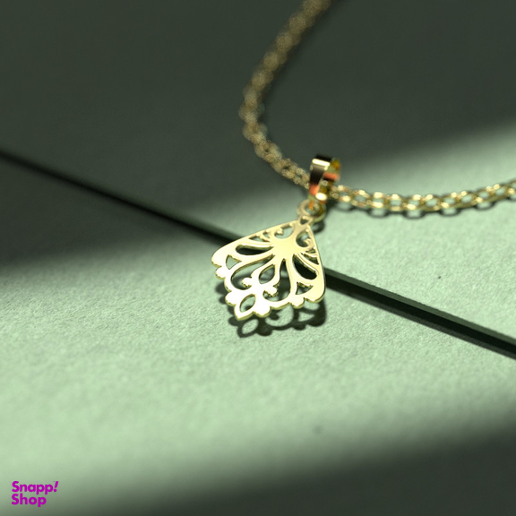 گردنبند طلا 18 عیار زنانه مدوپد مدل هندسی کد TT2-1-1223