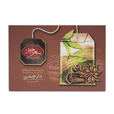 چای سیاه کیسه ای دارچینی سحرخیز بسته ۲۰ عددی