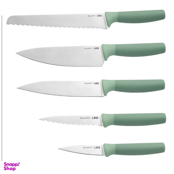 ست چاقوی آشپزخانه 6 پارچه برگهف مدل LEO FOREST