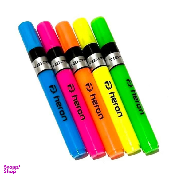 هایلایتر پلیکان هرون مدل Texto بسته 5 عددی
