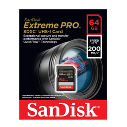 کارت حافظه سن دیسک MicroSDHC مدل Extreme PRO SDX UHS-I SPEED 200MB ظرفیت 64 گیگابایت