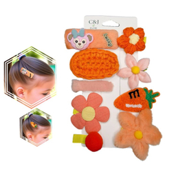 گیره مو دخترانه کد Dinky166 بسته 9 عددی