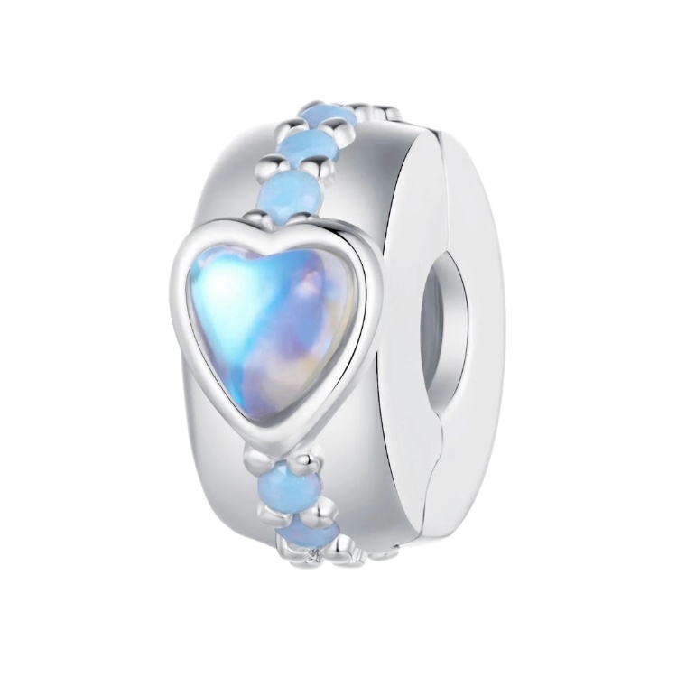 آویز نقره زنانه پاندورا طرح قلب کد 65261