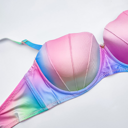 ست شورت و سوتین زنانه مدل اسفنجی دکلته صدفی طرح پری دریایی کد 10111