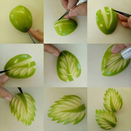 ست چاقو میوه آرایی و حکاکی کد 1612 مجموعه 4 عددی