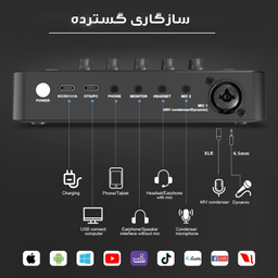 کارت صدا استودیو مدل F11-48V