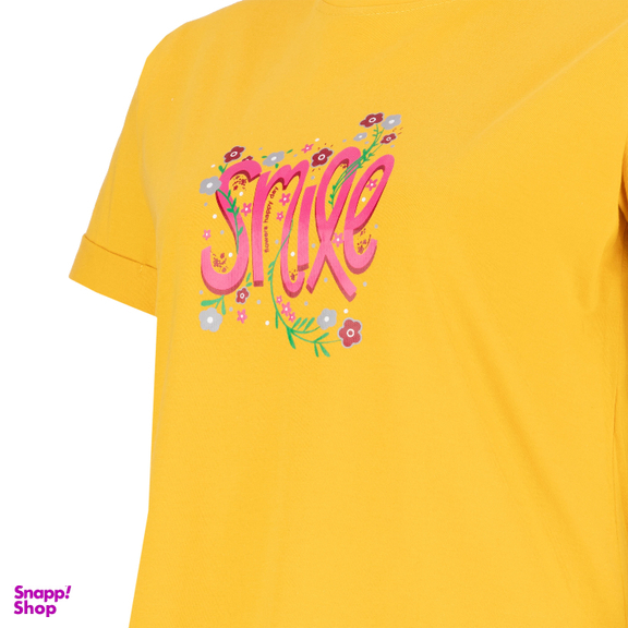 تیشرت زنانه کد 1027 رنگ زرد