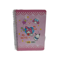 دفترچه یادداشت سیمی ۸۰ برگ سویل طرح مای ملودی 2 کد 225