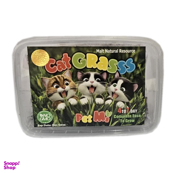 علف گربه پت می مدل Cat Grass sharjpet وزن 120گرمی