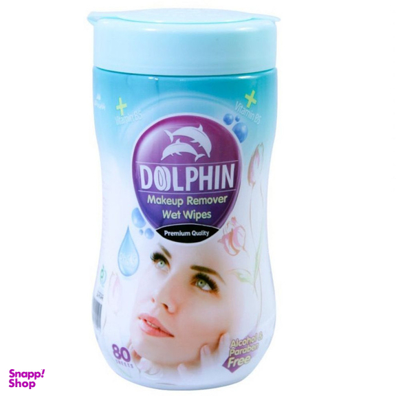 دستمال مرطوب دلفین مدل 08 بسته 80 عددی