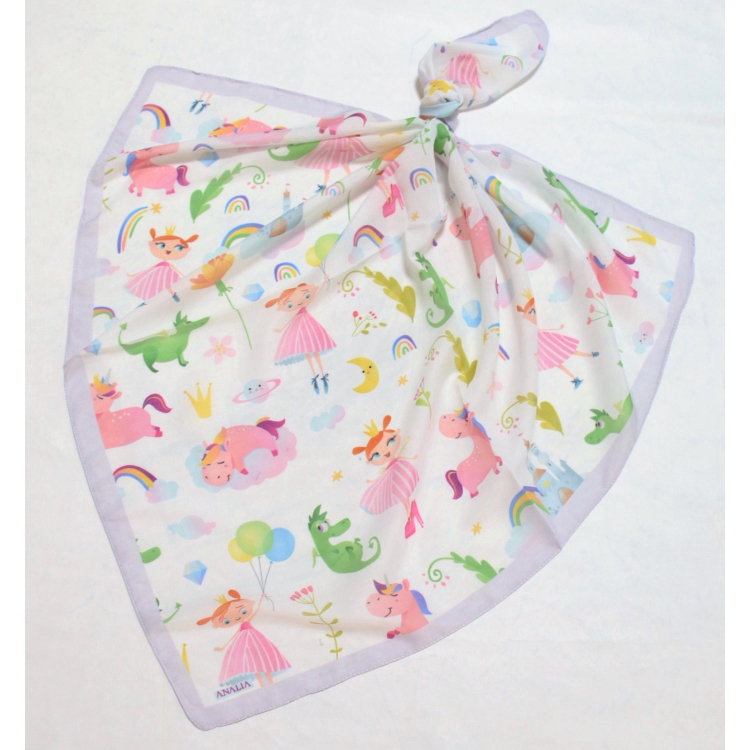 روسری دخترانه طرح دختر کد ANA10225