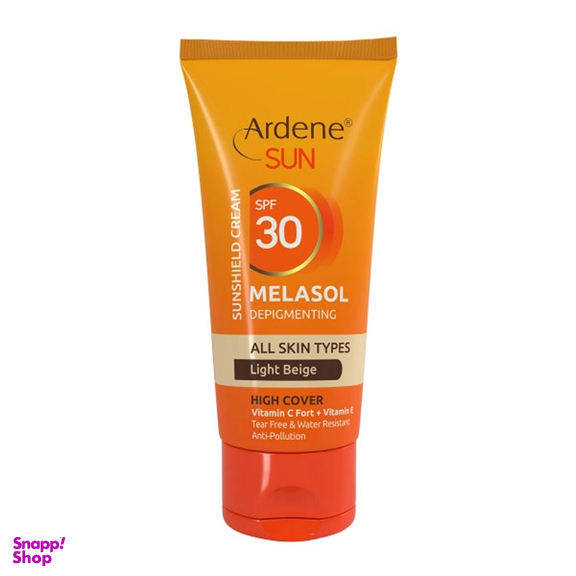 کرم ضد آفتاب و ضد لک رنگی آردن مدل Melasol SPF30 رنگ بژ روشن حجم 50 میلی لیتر
