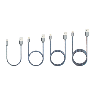 کابل تبدیل USB به لایتنینگ کلومن مدل DK - 19 مجموعه 4 عددی