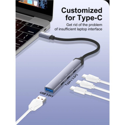 USB هاب 4 پورت USB/Type-C الدینیو مدل DS-64C