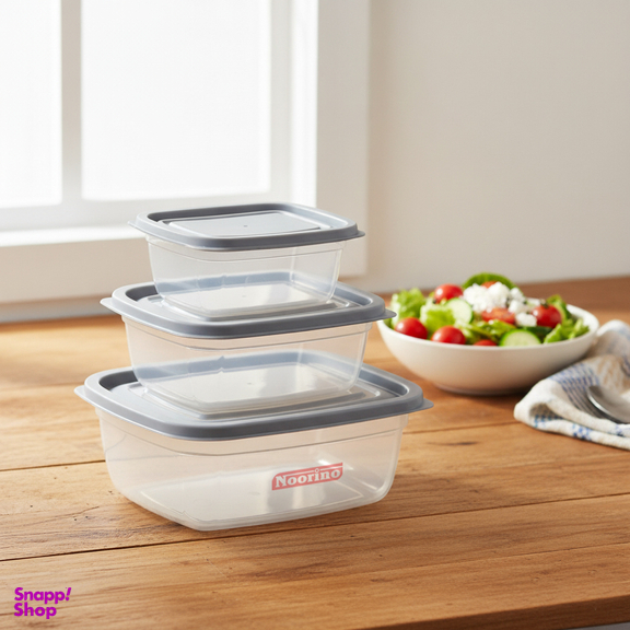 ظرف نگهدارنده نورینو مدل روژا کد 015 مجموعه 3 عددی