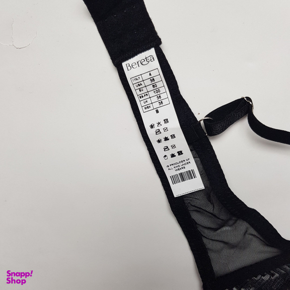 ست شورت و سوتین زنانه برتا مدل توری کد 2420GB رنگ مشکی