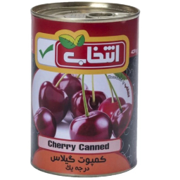کمپوت گیلاس درجه یک انتخاب وزن 420 گرم