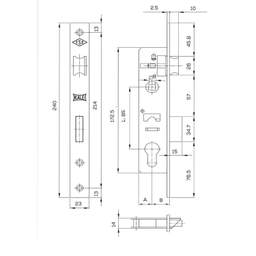 قفل سوییچی کالی مدل 153