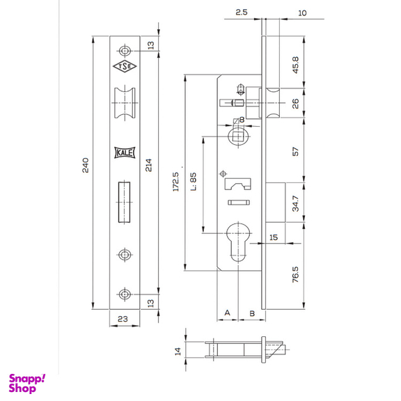 قفل سوییچی کالی مدل 153