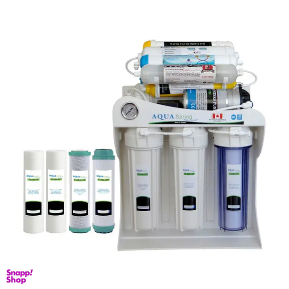 دستگاه تصفیه کننده آب آکوآ اسپرینگ مدل NF SF4200 به همراه فیلتر تصفیه آب مجموعه 4 عددی