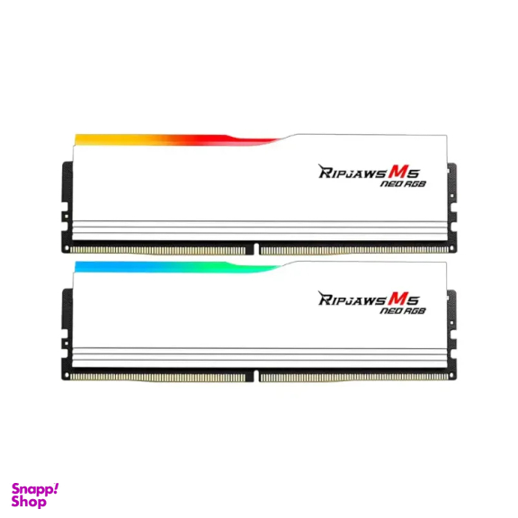 رم دسکتاپ DDR5 دوکاناله 6000 مگاهرتز CL36 جی اسکیل مدل RIPJAWS M5 RGB ظرفیت 16 گیگابایت بسته 2 عددی