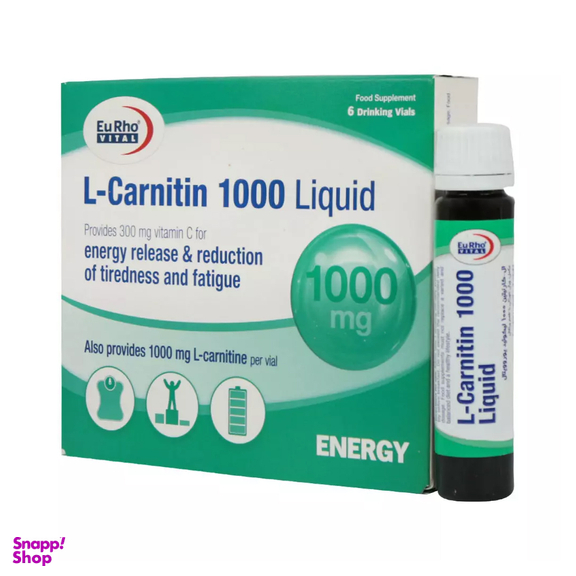 لیکویید ال کارنتین 1000 یورو ویتال بسته 6 عددی
