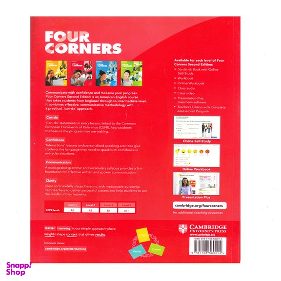 کتاب Four Corners 2 Second Edition اثر Jack C. Richards And David Bohlke انتشارات آرماندیس