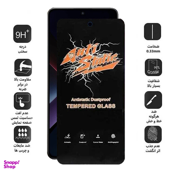 محافظ صفحه نمایش اپیکوی مدل Antistatic Dustproof مناسب برای گوشی موبایل شیائومی Poco X7 Pro / X6 Pro / Redmi Note 14 / Turbo 4
